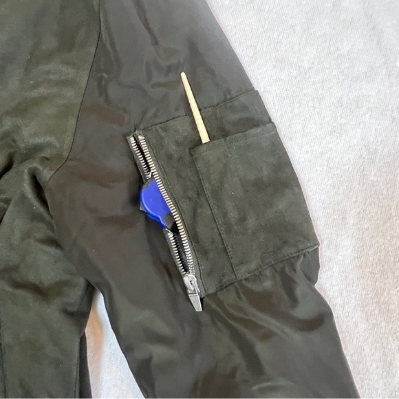 Zara Man Bomber Jacket size M color charcoal black - Picture 9 of 12